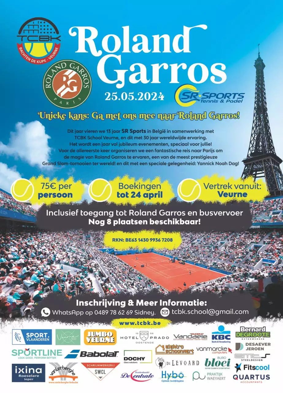 image -  - Ga mee naar Roland Garros!